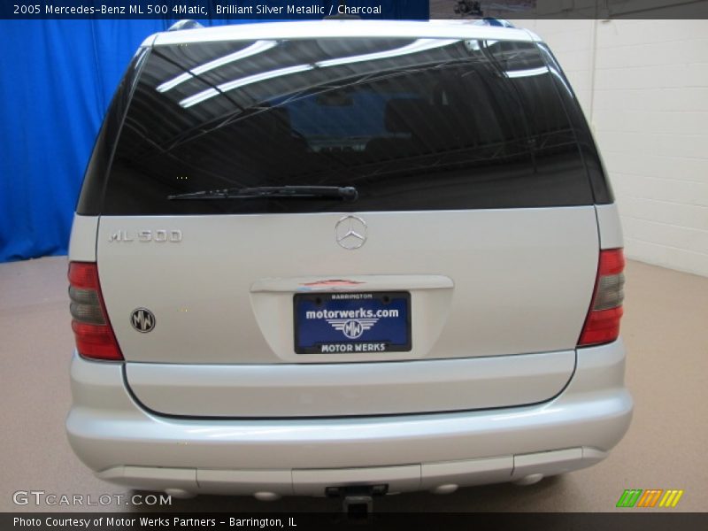 Brilliant Silver Metallic / Charcoal 2005 Mercedes-Benz ML 500 4Matic