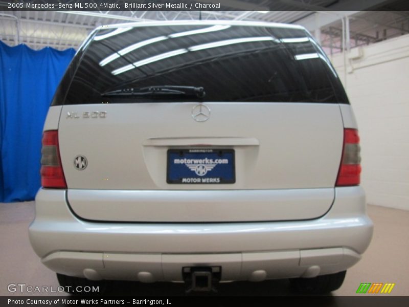 Brilliant Silver Metallic / Charcoal 2005 Mercedes-Benz ML 500 4Matic