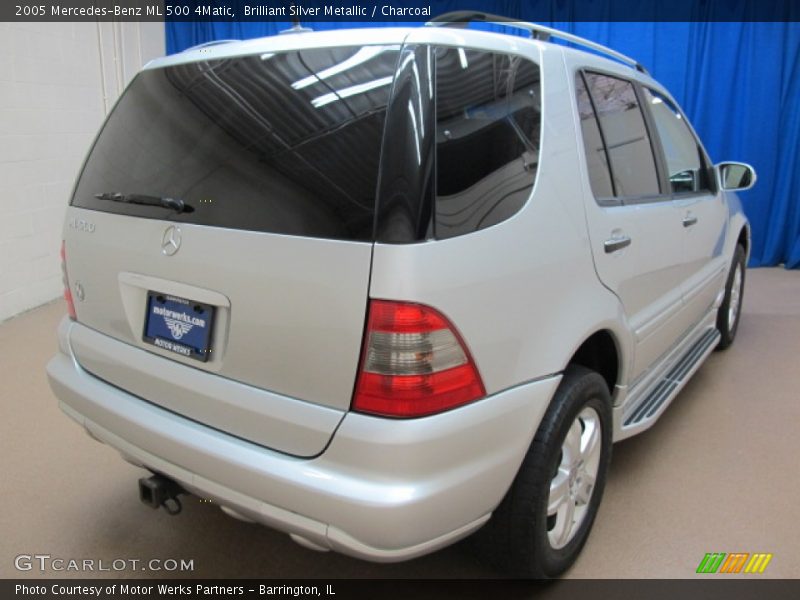 Brilliant Silver Metallic / Charcoal 2005 Mercedes-Benz ML 500 4Matic