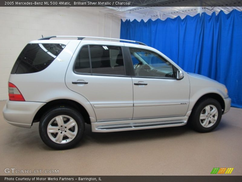 Brilliant Silver Metallic / Charcoal 2005 Mercedes-Benz ML 500 4Matic