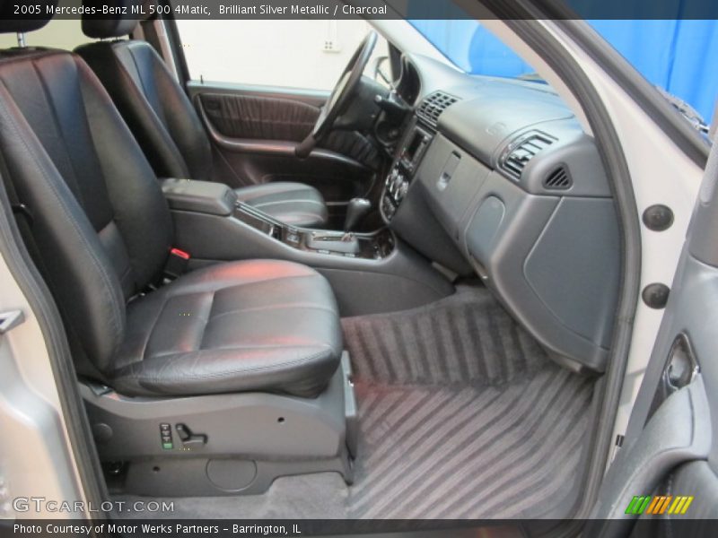 Brilliant Silver Metallic / Charcoal 2005 Mercedes-Benz ML 500 4Matic
