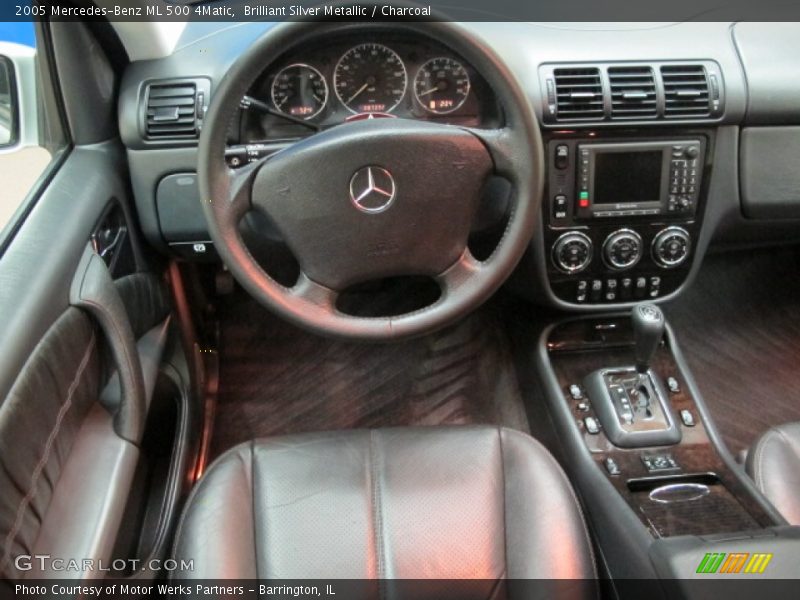 Brilliant Silver Metallic / Charcoal 2005 Mercedes-Benz ML 500 4Matic