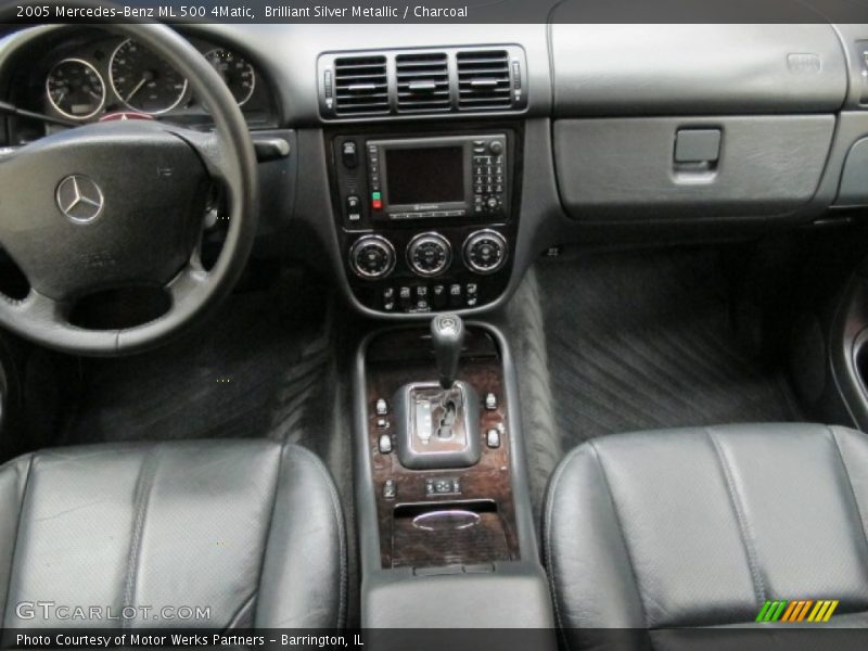 Brilliant Silver Metallic / Charcoal 2005 Mercedes-Benz ML 500 4Matic