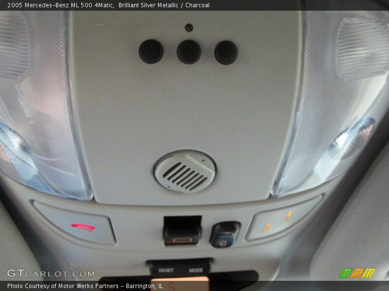 Brilliant Silver Metallic / Charcoal 2005 Mercedes-Benz ML 500 4Matic