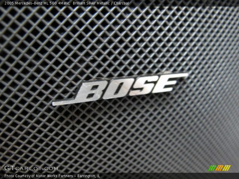 Brilliant Silver Metallic / Charcoal 2005 Mercedes-Benz ML 500 4Matic