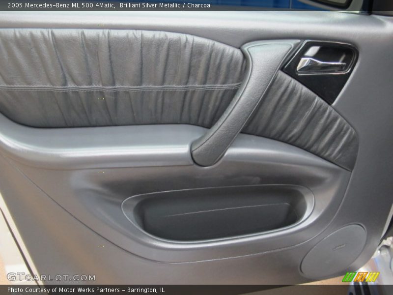 Brilliant Silver Metallic / Charcoal 2005 Mercedes-Benz ML 500 4Matic