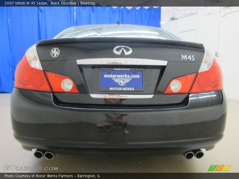 Black Obsidian / Bourbon 2007 Infiniti M 45 Sedan