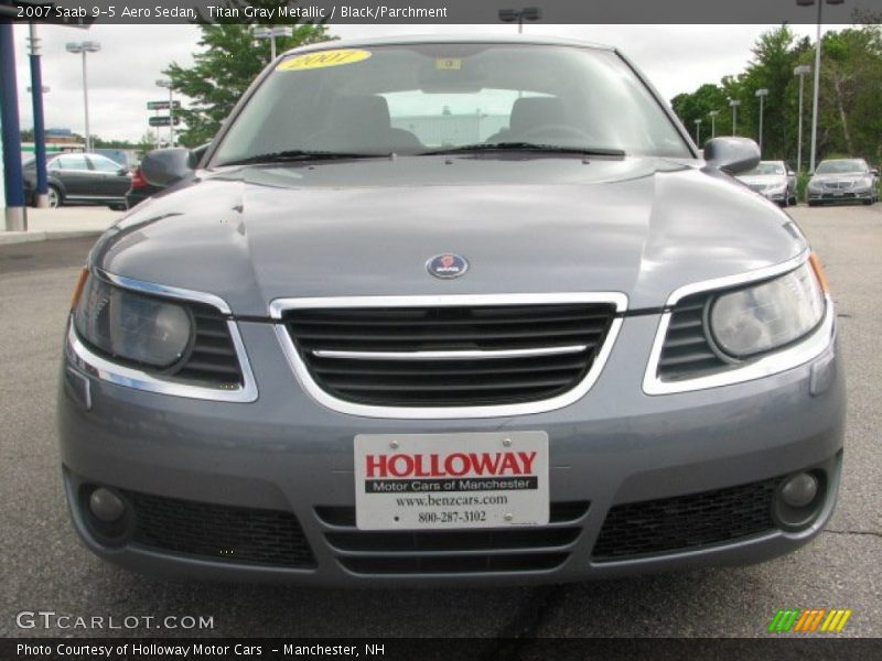 Titan Gray Metallic / Black/Parchment 2007 Saab 9-5 Aero Sedan