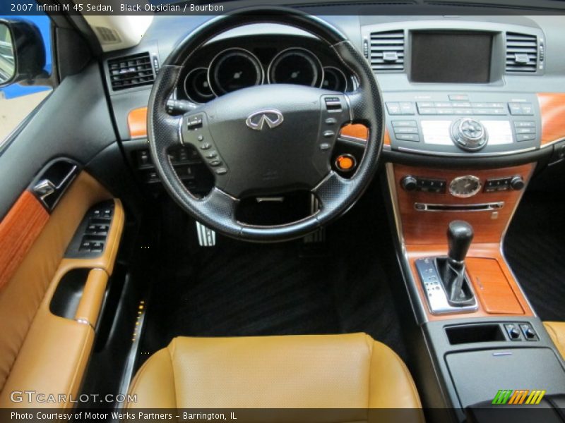 Black Obsidian / Bourbon 2007 Infiniti M 45 Sedan