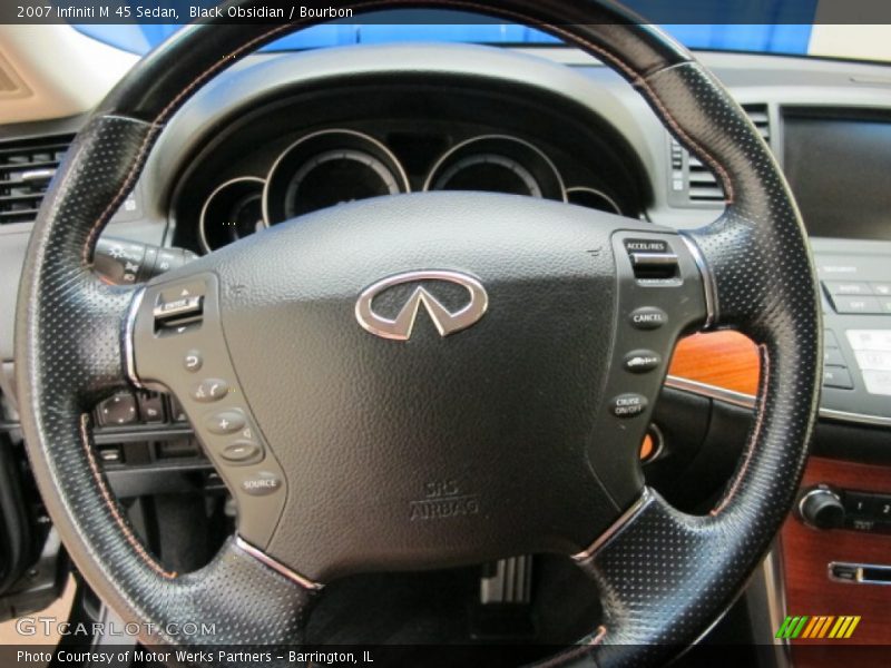 Black Obsidian / Bourbon 2007 Infiniti M 45 Sedan