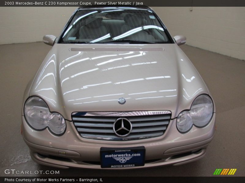 Pewter Silver Metallic / Java 2003 Mercedes-Benz C 230 Kompressor Coupe