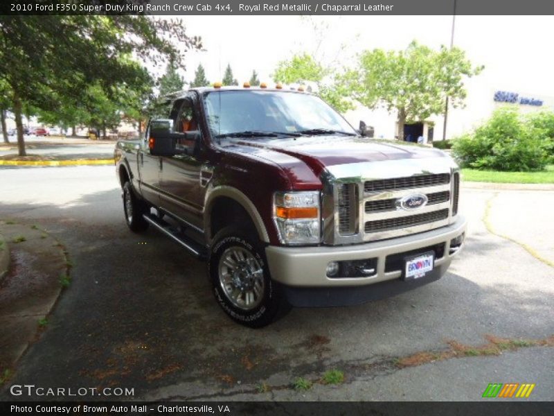 Royal Red Metallic / Chaparral Leather 2010 Ford F350 Super Duty King Ranch Crew Cab 4x4
