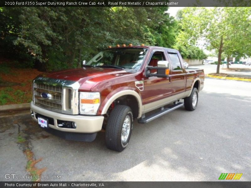 Royal Red Metallic / Chaparral Leather 2010 Ford F350 Super Duty King Ranch Crew Cab 4x4