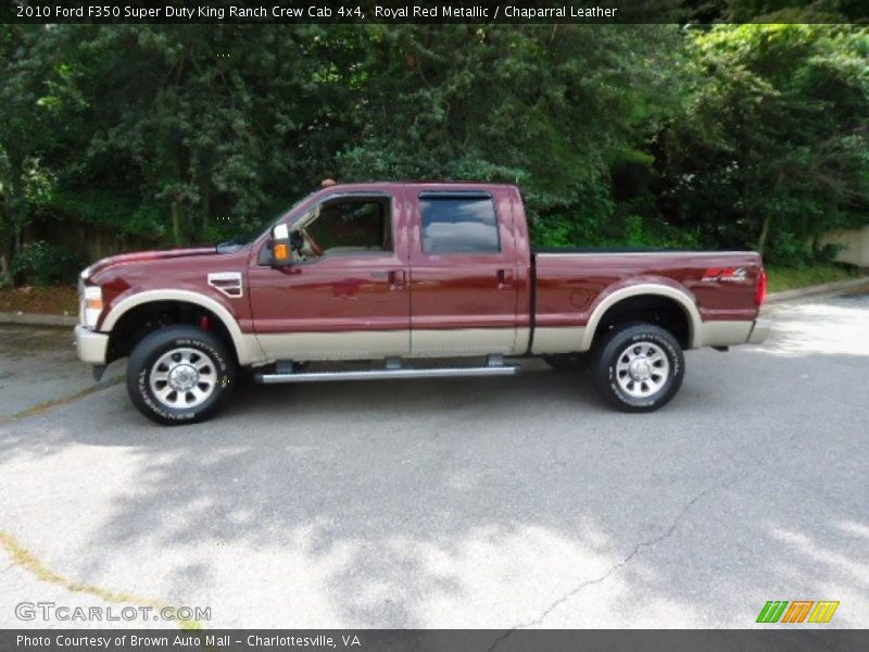 Royal Red Metallic / Chaparral Leather 2010 Ford F350 Super Duty King Ranch Crew Cab 4x4