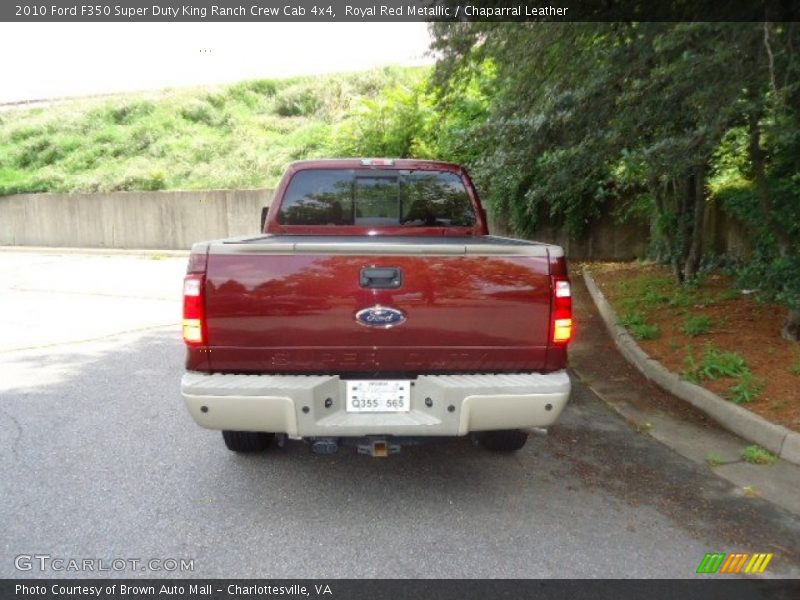 Royal Red Metallic / Chaparral Leather 2010 Ford F350 Super Duty King Ranch Crew Cab 4x4