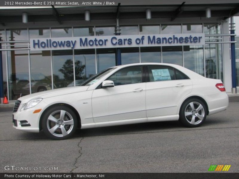 Arctic White / Black 2012 Mercedes-Benz E 350 4Matic Sedan