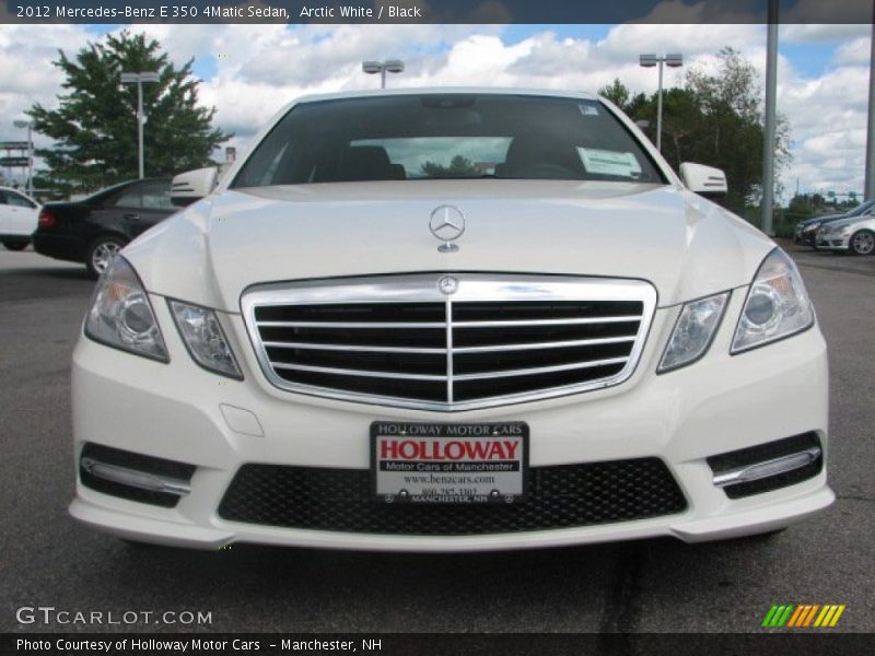 Arctic White / Black 2012 Mercedes-Benz E 350 4Matic Sedan