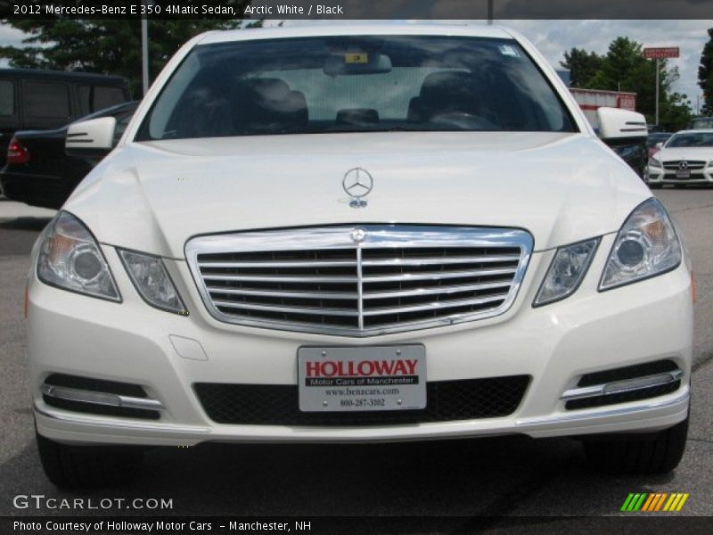 Arctic White / Black 2012 Mercedes-Benz E 350 4Matic Sedan