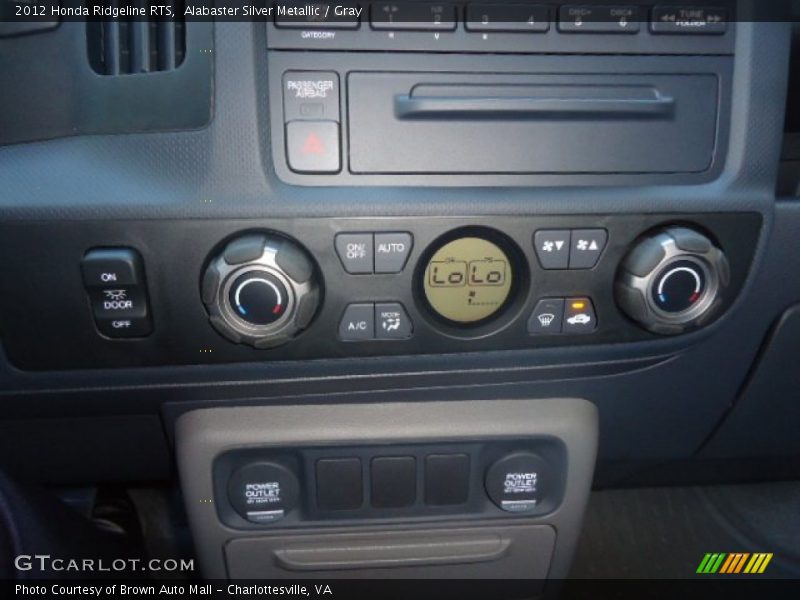 Controls of 2012 Ridgeline RTS