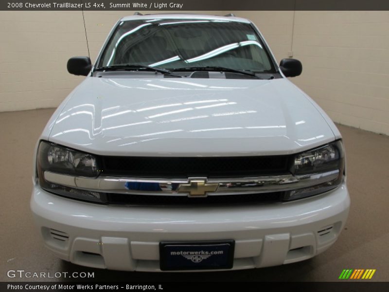Summit White / Light Gray 2008 Chevrolet TrailBlazer LS 4x4