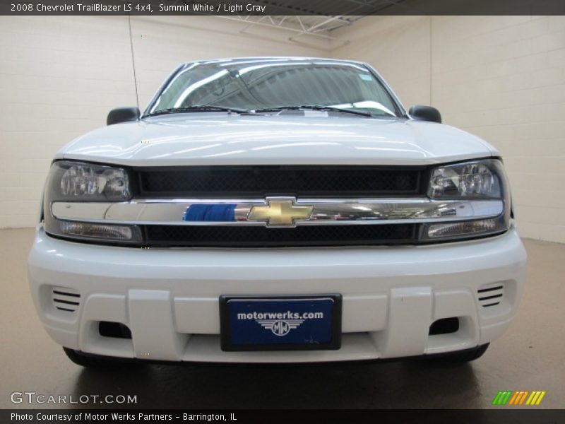 Summit White / Light Gray 2008 Chevrolet TrailBlazer LS 4x4
