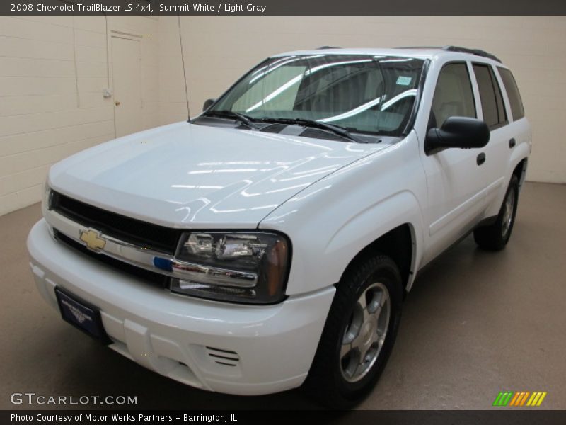 Summit White / Light Gray 2008 Chevrolet TrailBlazer LS 4x4