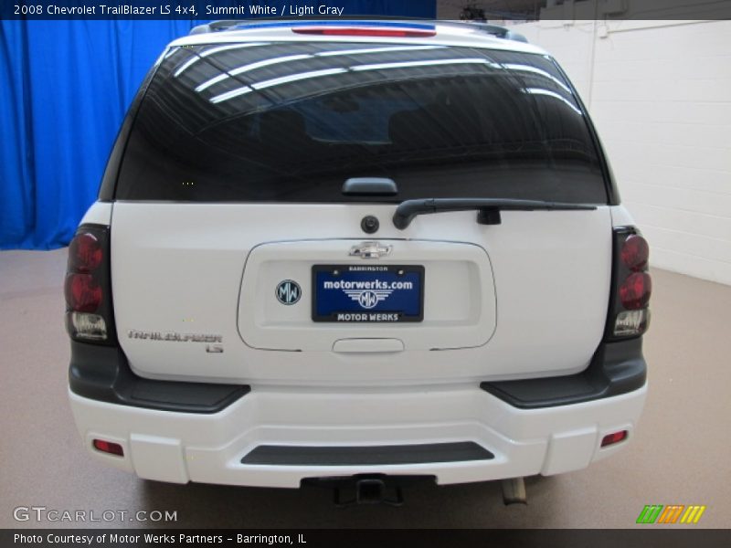 Summit White / Light Gray 2008 Chevrolet TrailBlazer LS 4x4