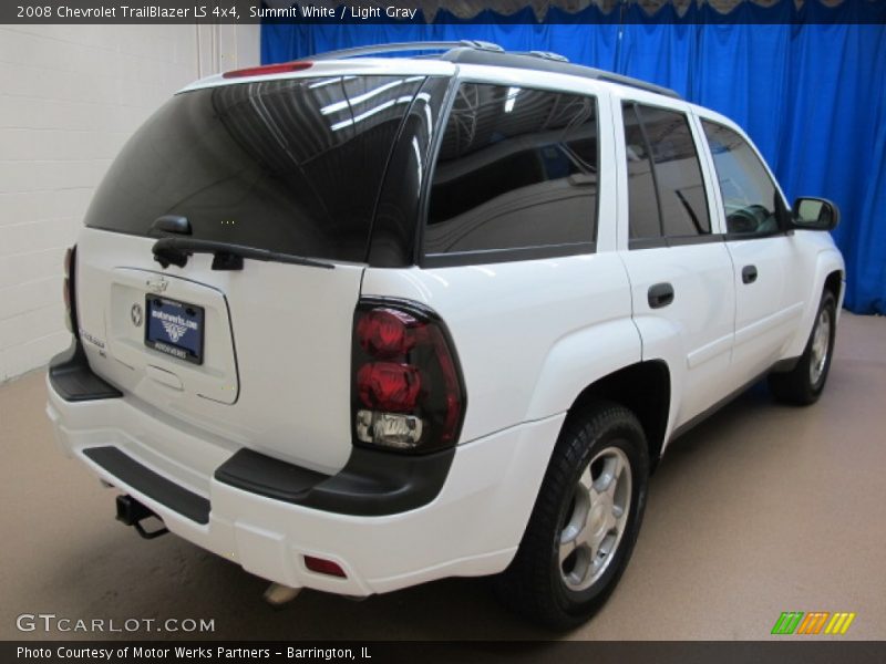 Summit White / Light Gray 2008 Chevrolet TrailBlazer LS 4x4
