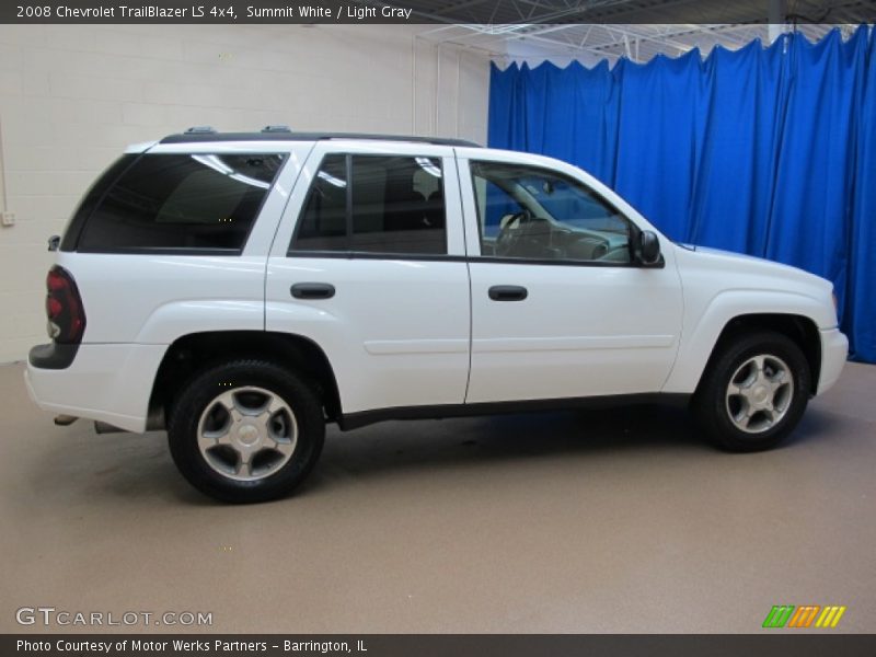 Summit White / Light Gray 2008 Chevrolet TrailBlazer LS 4x4