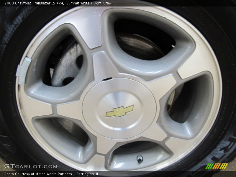 Summit White / Light Gray 2008 Chevrolet TrailBlazer LS 4x4