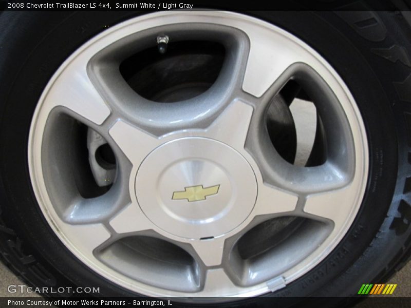 Summit White / Light Gray 2008 Chevrolet TrailBlazer LS 4x4