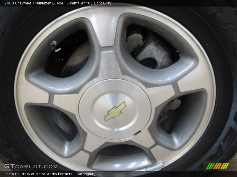 Summit White / Light Gray 2008 Chevrolet TrailBlazer LS 4x4