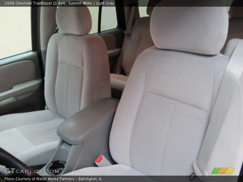 Summit White / Light Gray 2008 Chevrolet TrailBlazer LS 4x4