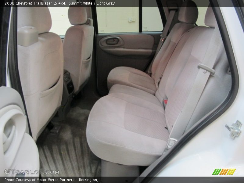 Summit White / Light Gray 2008 Chevrolet TrailBlazer LS 4x4