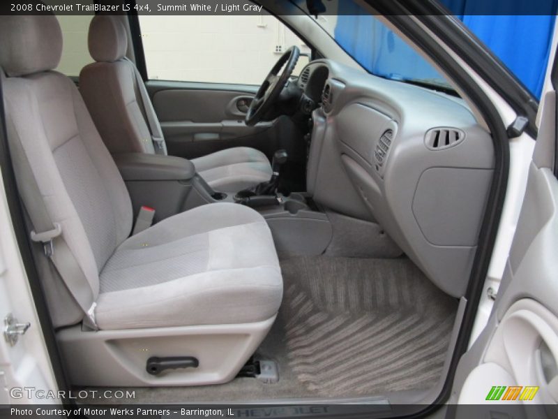 Summit White / Light Gray 2008 Chevrolet TrailBlazer LS 4x4