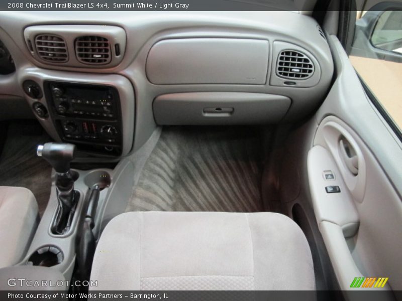 Summit White / Light Gray 2008 Chevrolet TrailBlazer LS 4x4