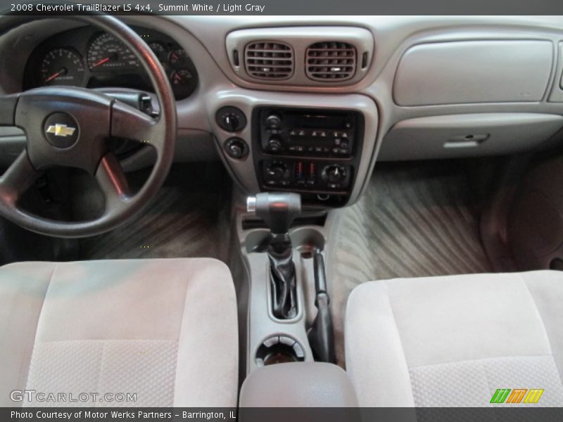 Summit White / Light Gray 2008 Chevrolet TrailBlazer LS 4x4