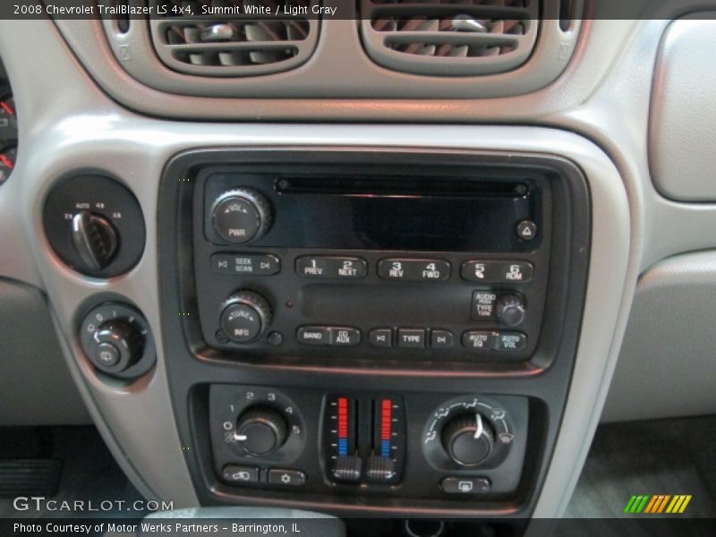 Summit White / Light Gray 2008 Chevrolet TrailBlazer LS 4x4