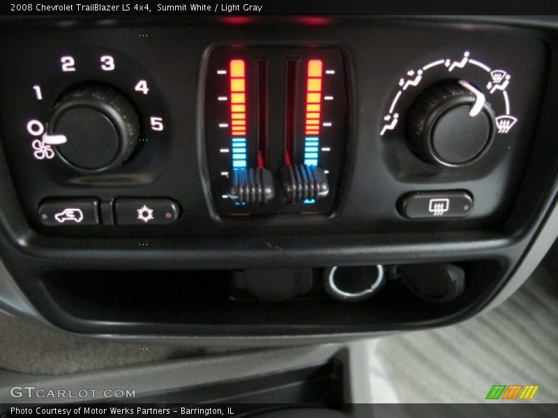 Summit White / Light Gray 2008 Chevrolet TrailBlazer LS 4x4