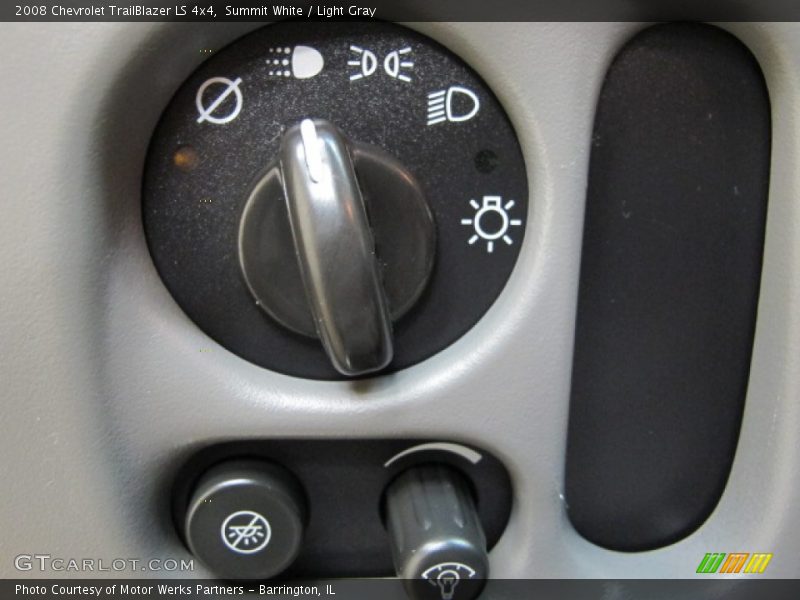 Summit White / Light Gray 2008 Chevrolet TrailBlazer LS 4x4