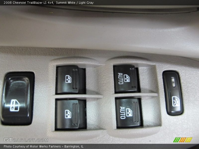 Summit White / Light Gray 2008 Chevrolet TrailBlazer LS 4x4