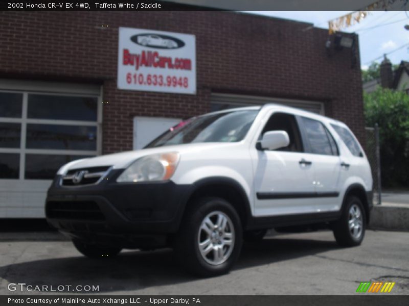 Taffeta White / Saddle 2002 Honda CR-V EX 4WD