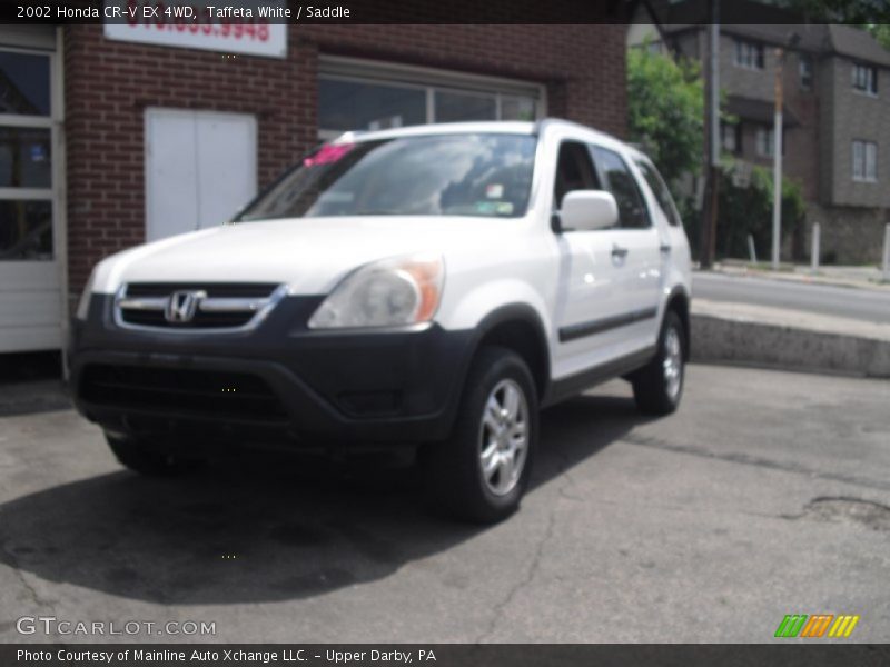 Taffeta White / Saddle 2002 Honda CR-V EX 4WD