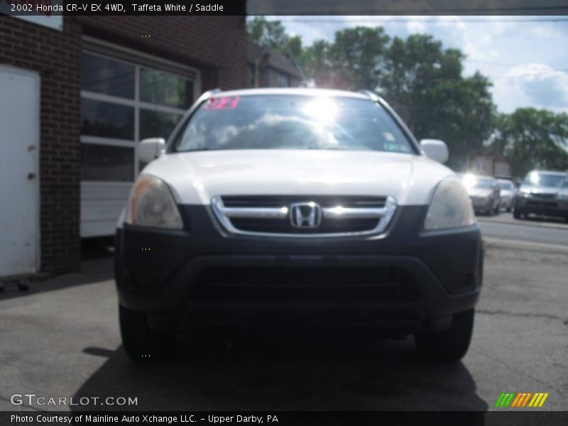 Taffeta White / Saddle 2002 Honda CR-V EX 4WD