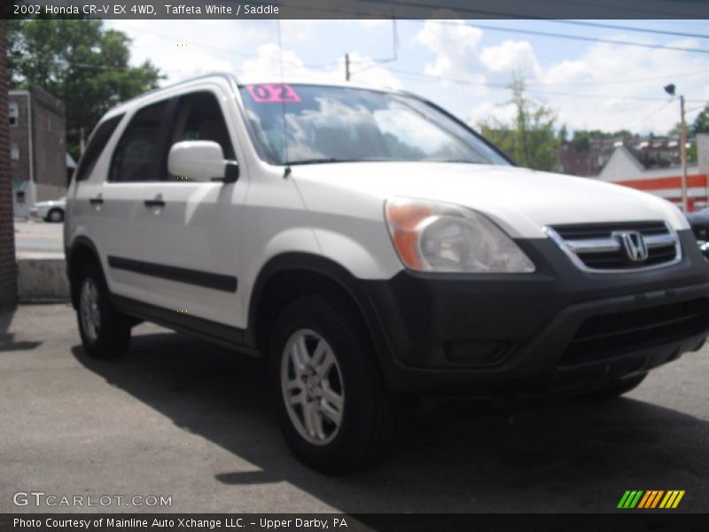 Taffeta White / Saddle 2002 Honda CR-V EX 4WD