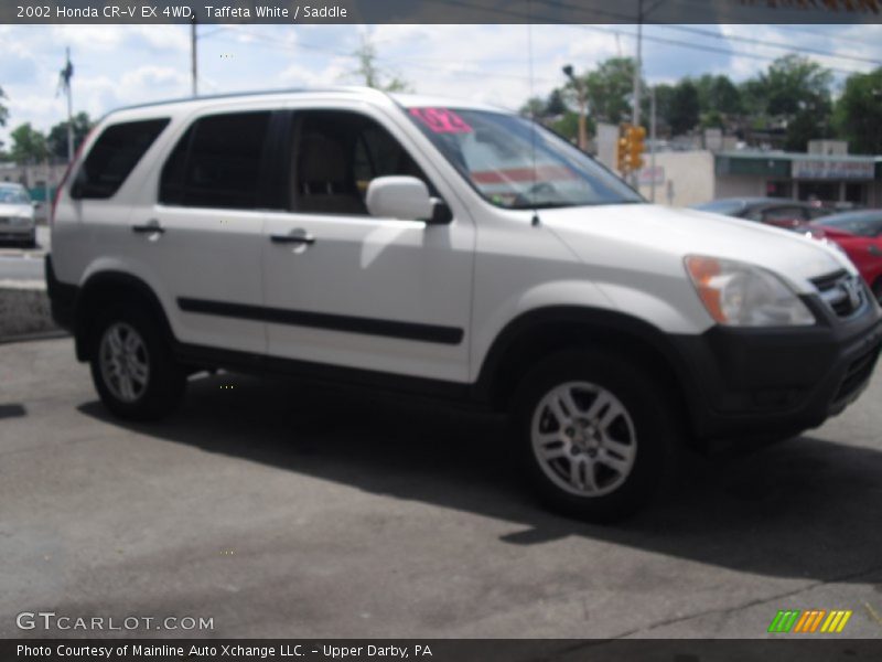 Taffeta White / Saddle 2002 Honda CR-V EX 4WD