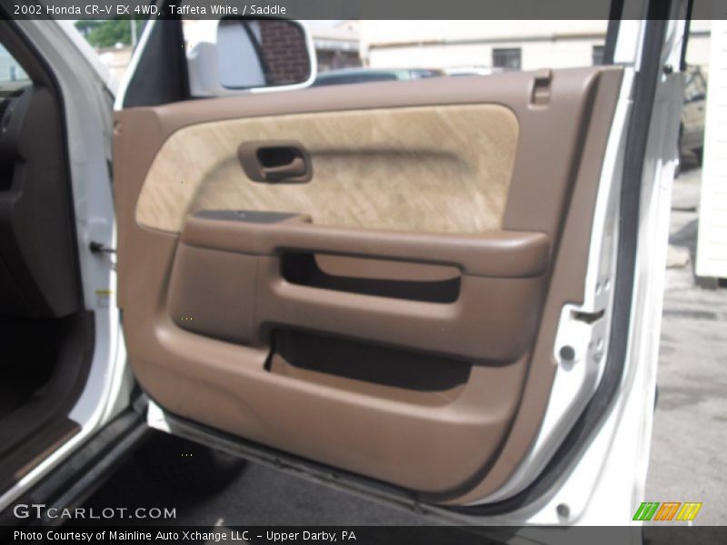 Taffeta White / Saddle 2002 Honda CR-V EX 4WD