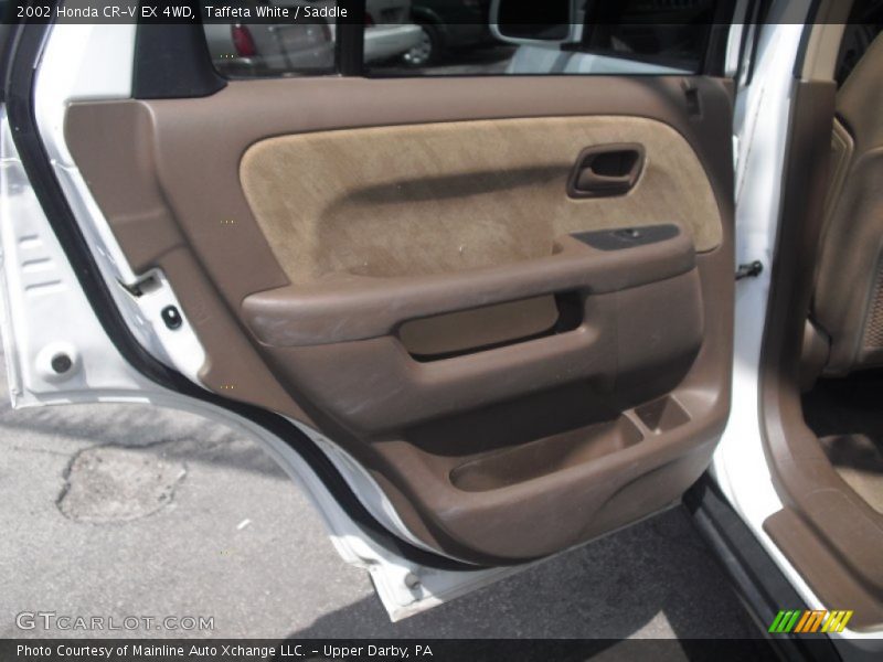 Taffeta White / Saddle 2002 Honda CR-V EX 4WD
