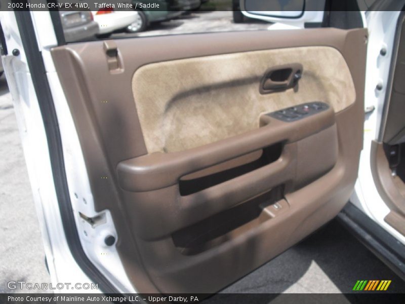 Taffeta White / Saddle 2002 Honda CR-V EX 4WD