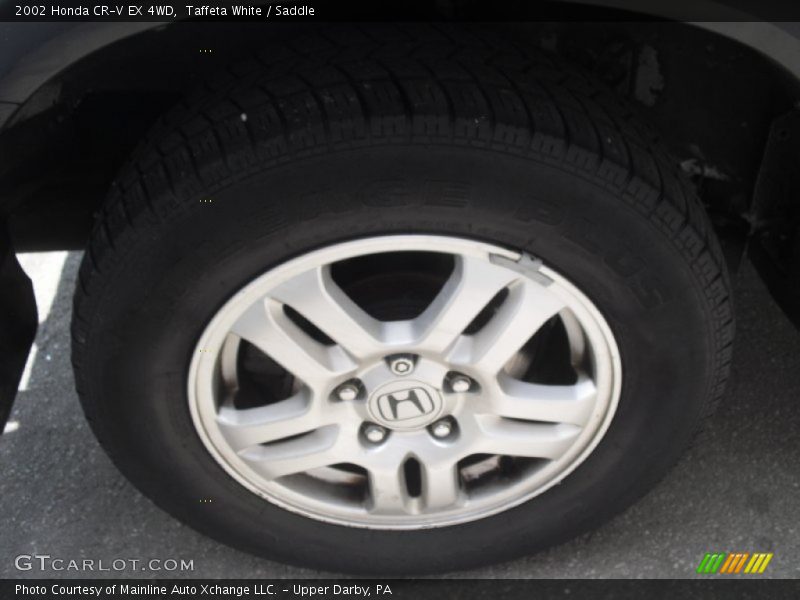 Taffeta White / Saddle 2002 Honda CR-V EX 4WD